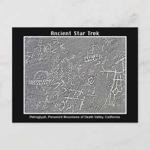 2. UFO Petroglyph im Todestal Postkarte