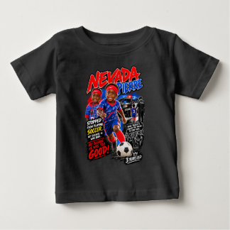 2 unterstützen Nevada Pierre 3 Jahre alten Fußball Baby T-shirt
