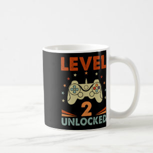 2 Unverriegelter Video-Gamer 2. Geburtstag 2 Jahre Kaffeetasse