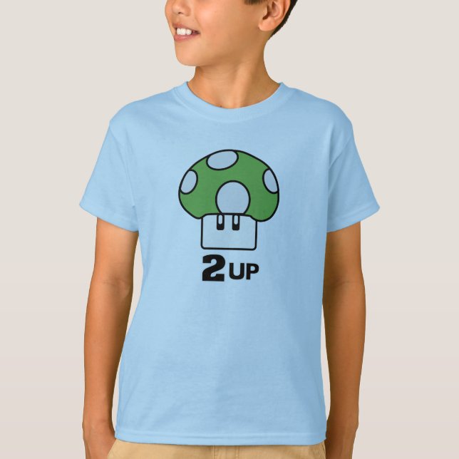 2 Up-Pilz-Shirt T-Shirt (Vorderseite)