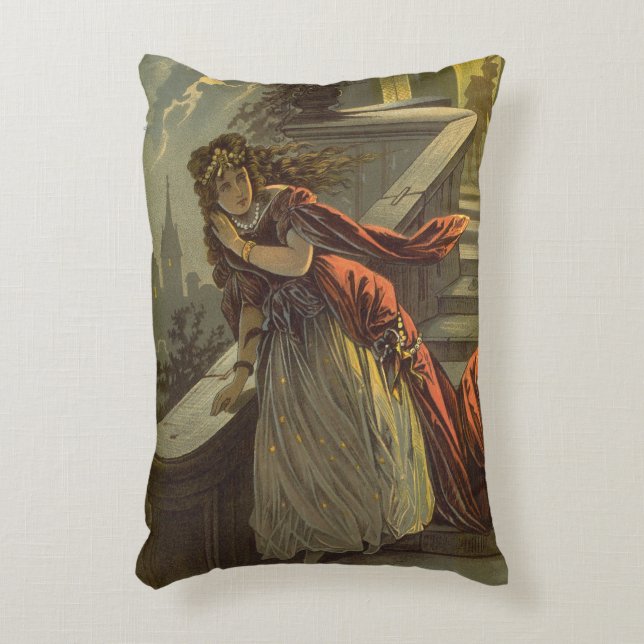 2 verschiedene Vintage Viktorianische Fairy Tales  Dekokissen (Vorderseite(Vertikal))