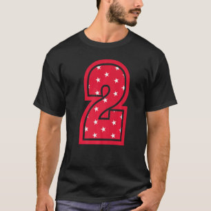 2. Vintage Geburtstagsnummer T-Shirt