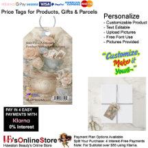 2 Vintage Soft Color Charming Gift Tag Price Tag