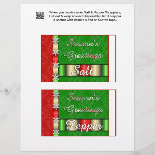 2 Weihnachts-Salz- und Pfeffer-Shaker-Hüllen Flyer