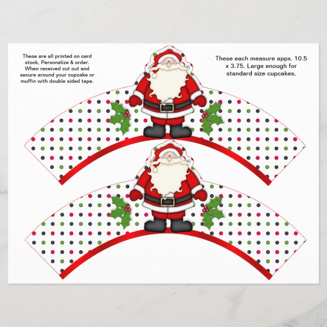 2 Weihnachts Weihnachtscreme Personalisierter Cupc Flyer (Vorne)