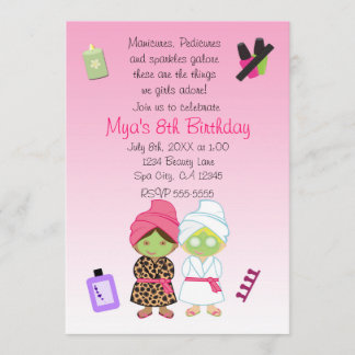 2 Wellness-Center Beauty Girls Beauty Geburtstag E Einladung