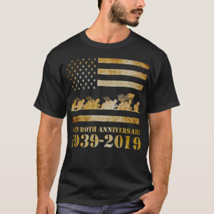2. Weltkrieg 80. Jubiläum Veteranen D Tag Gif T-Shirt
