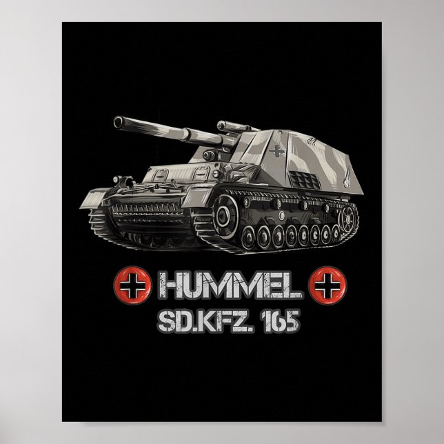 2. Weltkrieg: Deutsche, selbstfahrende Artillerie  Poster (Vorne)