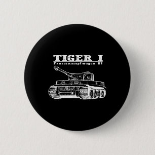 2. Weltkrieg ein deutscher Tank Tiger I A Panzerka Button
