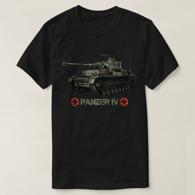 2. Weltkrieg Gedenkstätte Panzer IV (4) T-Shirt (Design vorne)