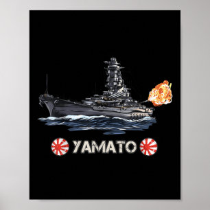 2. Weltkrieg Japanisches Schlachtschiff Yamato Poster