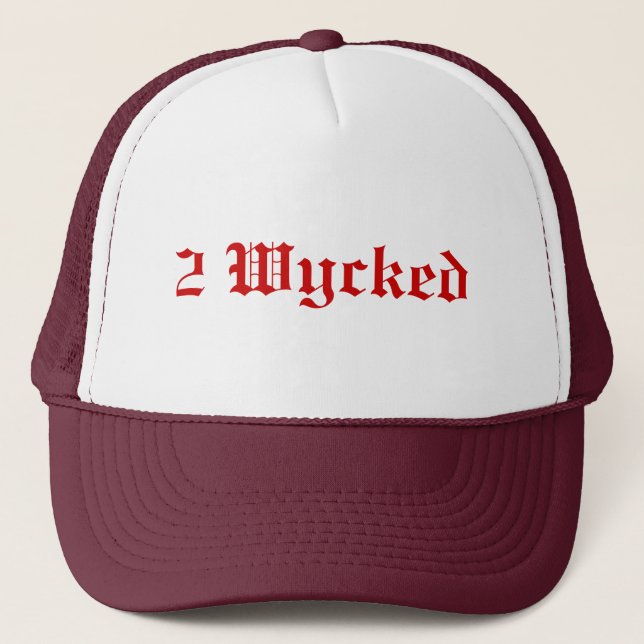 2 Wycked Hut Truckerkappe (Vorderseite)