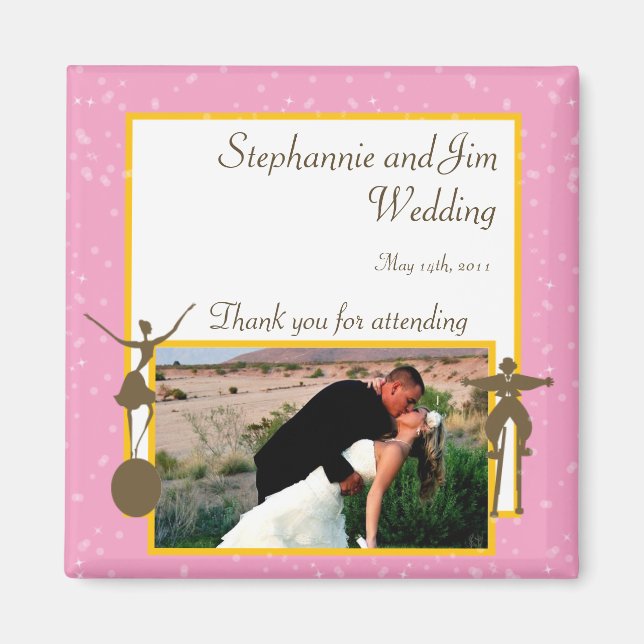 2"x2" Ankündigung Magnet Karneval (Vorne)