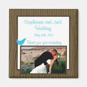 2"x2" Ankündigung Magnet Love Birds