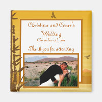 2"x2" Ankündigung Magnet Warm Sonnenuntergang