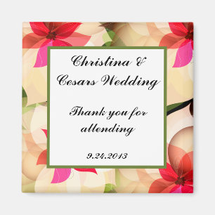 2"x2" Ankündigungsmagnet Bunte Lotusblume bl Magnet