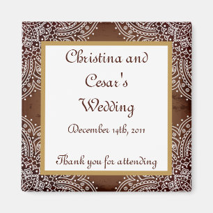 2"x2" Ankündigungsmagnet Tiefes Marokkanisches Bra Magnet