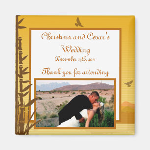 2"x2" Ankündigungsmagnet Warmer Sonnenuntergang Magnet