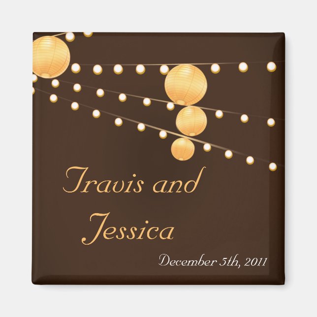 2"x2" Bevorzugen Sie Magnet Paper Lanterns auf Bro (Vorne)