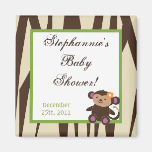 2"x2" Gastgeschenk Jucana Lila Tiere Magnet