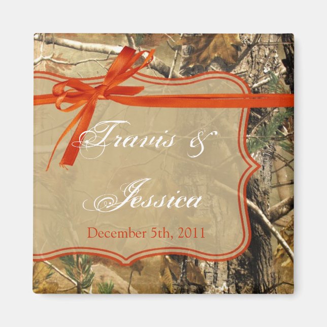 2"x2" Gefallen Magnet Jäger Camoflouge Camouflage  (Vorne)