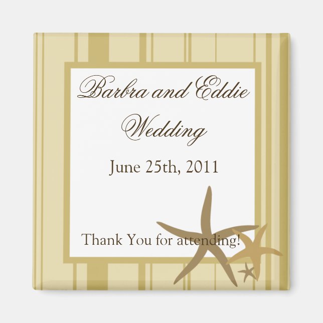 2"x2" Gefallen Magnet Sandy Beach (Vorne)