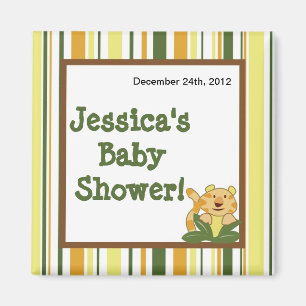 2"x2" Magnet Gunst Jungle Babies Tiere