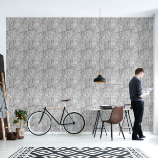 2' x 12' Graue Kratzmuster-Textur-Vinylfolie Tapete