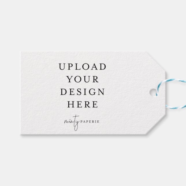 2" x 3,5" Geschenk / Gefälligkeitstempel Geschenkanhänger (Vorderseite (Horizontal))