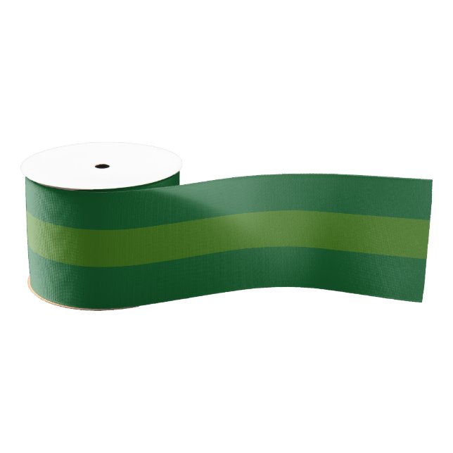2 Yard Green Two Tone Ribbon Ripsband (Spule)