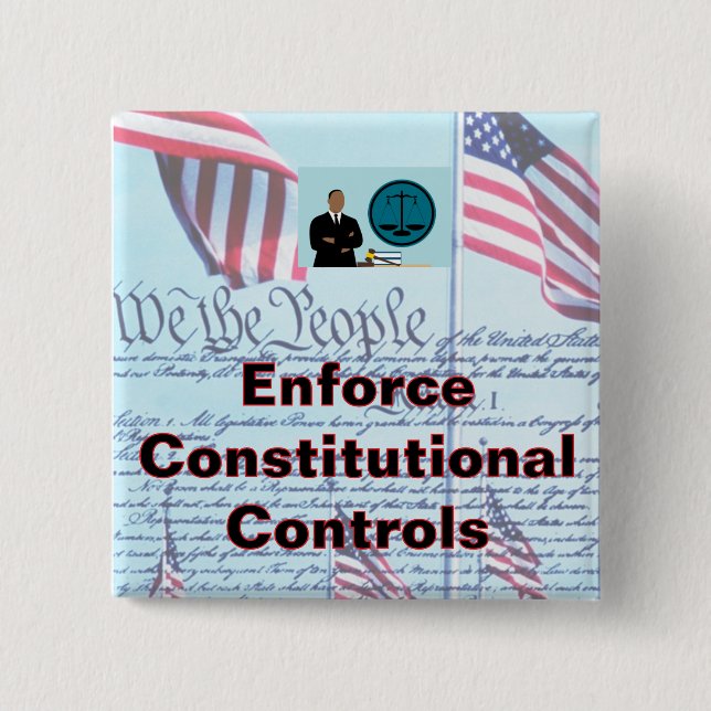 2 Zoll quadratischer Knopf Button (Vorderseite)