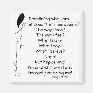 2-Zoll-Square-Gedichte-Magnet Magnet