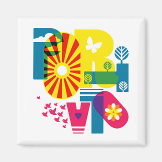 2 Zoll Square Magnet