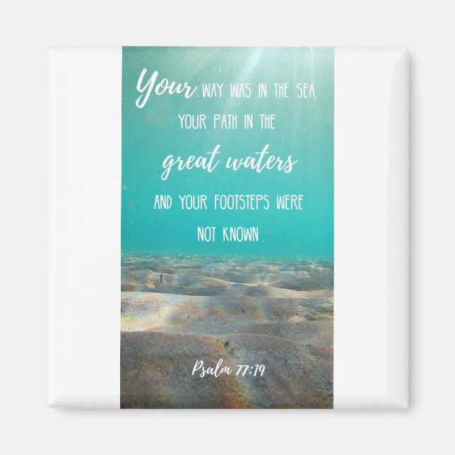 2 Zoll Square Magnet - Altes Wasser Magnet 1 (Vorne)