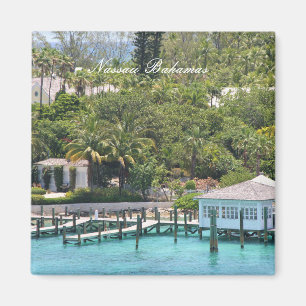 2 Zoll Square Magnet, Nassau Bahamas Magnet
