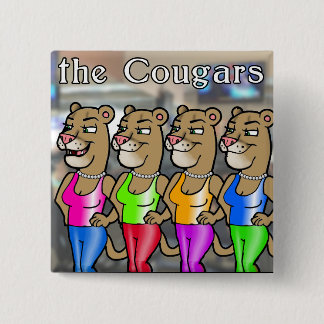2-Zoll-Square-Taste - Office-Cougars Button