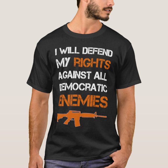 2. Zusatzartikel Pro Waffe sicher Verteidige das R T-Shirt (Vorderseite)