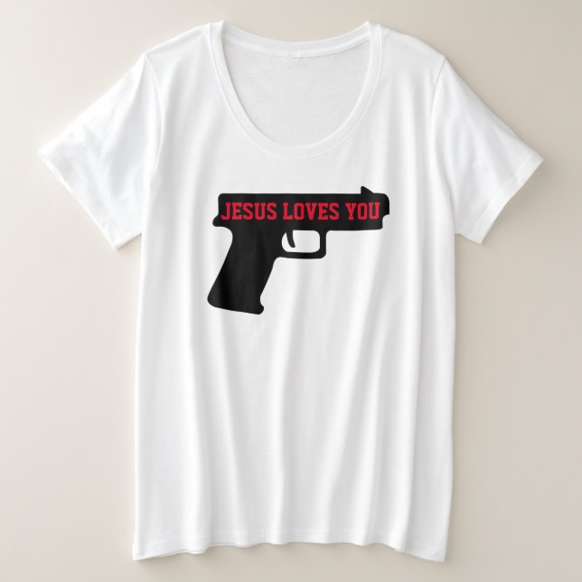 2A - JESUS-LIEBEN IHNEN T - Shirt für die weiblich (Design vorne)