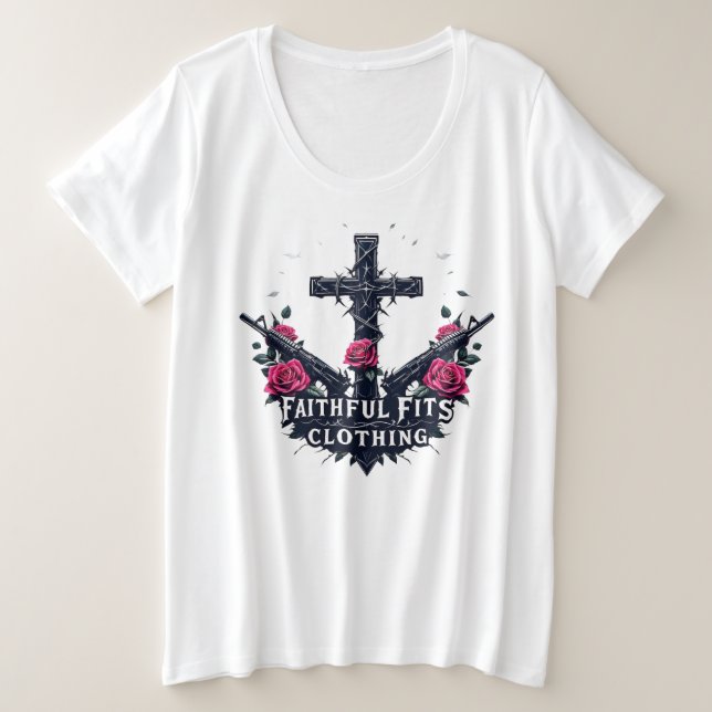 2A Plus Size Basic-T-Shirt Große Größe T-Shirt (Design vorne)
