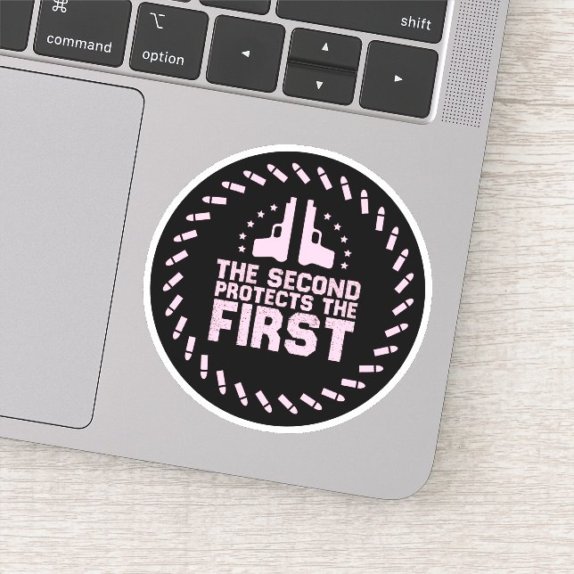 2A Second schützt die erste Freisprechrühre pink Aufkleber (Detail)