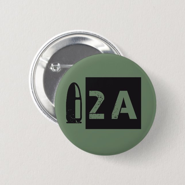 2A Zweite Änderung Recht auf Arm US zu tragen Button (Vorne & Hinten)