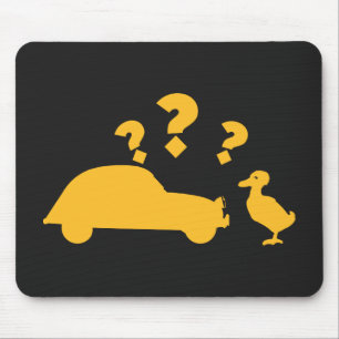 2CV Deux Chevaux trifft Gelbente Mousepad