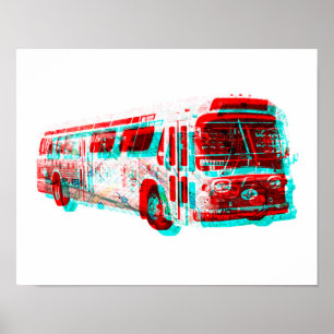 2D AC Transitbus Alte Schule Poster