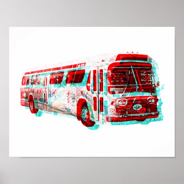 2D AC Transitbus Alte Schule Poster (Vorne)