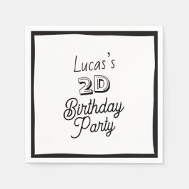 2D Comic Boys 2. Geburtstag Serviette