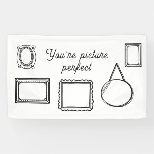 2D Comic Style Foto Stand Hintergrund Banner