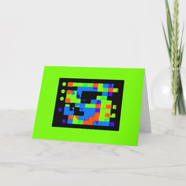 2D Geburtstags-Karte Karte (Vorderseite)