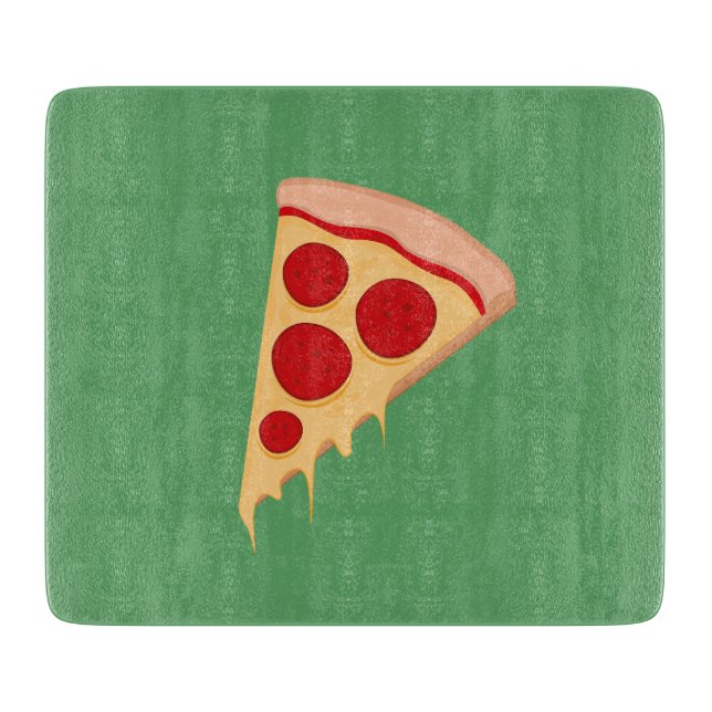 2D-Peperonipizza Schneidebrett (Vorderseite)