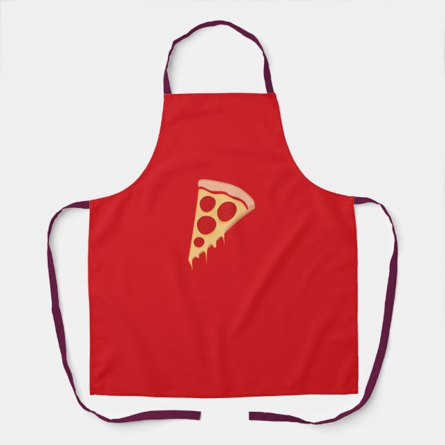 2D-Peperonipizza Schürze (Vorderseite)