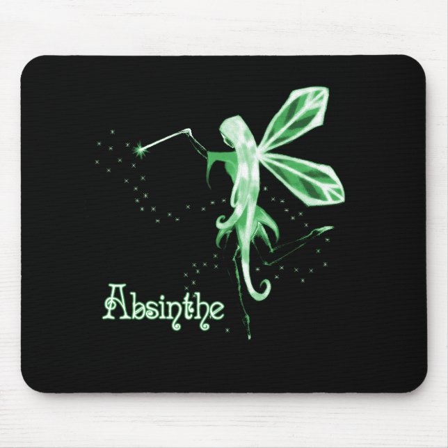 2D Wermut-grüne feenhafte Skizze Mousepad (Vorne)